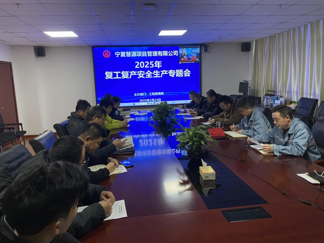 宁夏慧源项目召开2025年复工复产专题工作会议