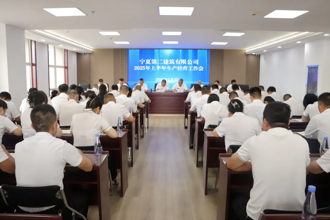 宁夏二建召开2025年上半年生产经营工作会